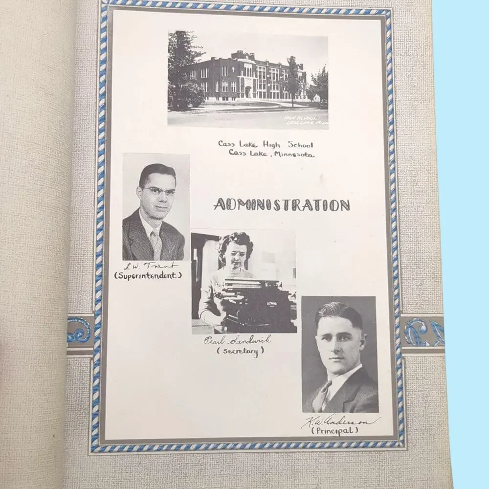 Cass Lake High School 1947 Year Book Yearbook Panthers Minnesota MN